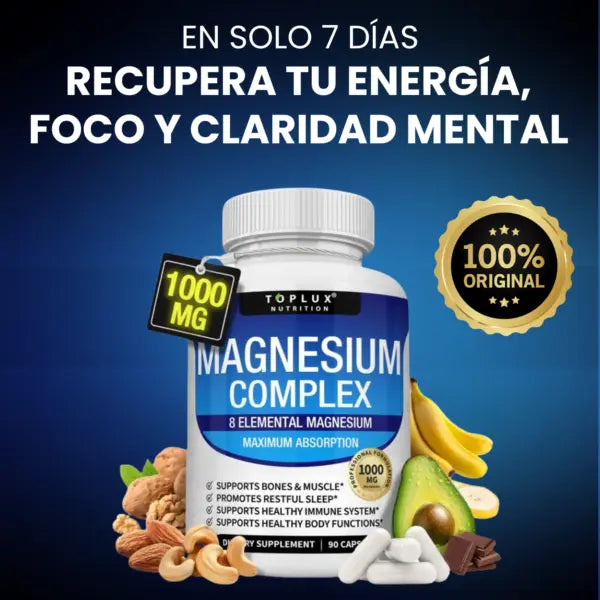 Magnesium Complex i Fórmula 8D de Magnesio Inteligente