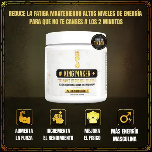 KING MAKER® – Suplemento 13 en 1 para Hombres (120 cápsulas)
