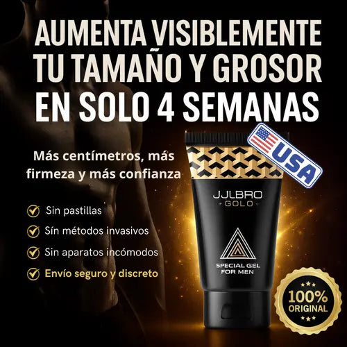 JJLBRO GOLD – Aumento natural de tamaño y grosor.