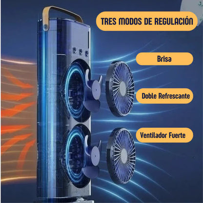 SPRAY FAN - Ventilador humificador 2 en 1 recargable
