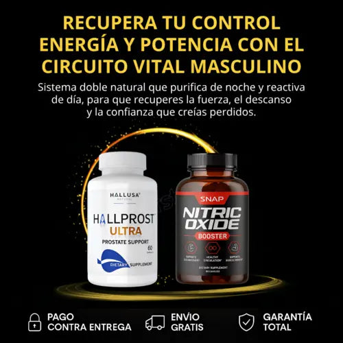 Confianza Masculina 24/7 - Nitric Oxide + Hallprost Ultra (60 Cap)